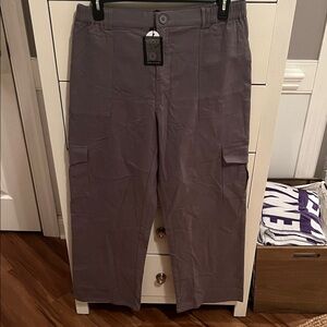 Women's Gray Cargo Trousers